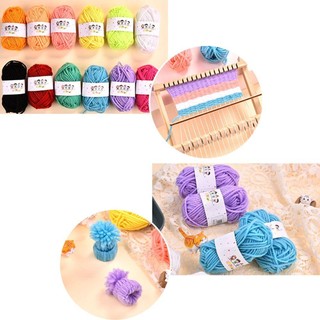 MODOMINO 12 Chiếc Len Móc Sợi, Đan Nhiều Màu Acrylic Sợi, Handmade Mềm Mại Trẻ Em Thủ Công Dệt Sợi Người Mới Bắt Đầu