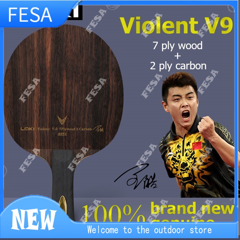 Vợt Bóng Bàn loki v9 ping pong blade 9 ply carbon Volent-9 off + Bộ ...