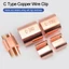 Đầu nối dây FANIELLAPOWELL, Kẹp dây đồng loại C, Cáp kết nối nhánh khóa loại C