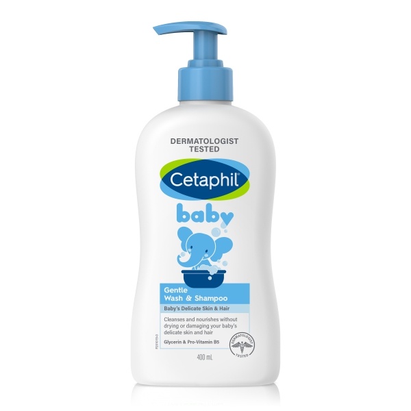 Sữa Tắm Gội Cho Bé Cetaphil - Sữa Tắm TiBong Store Kiêm Dầu Gội Baby Gentle Wash & Shampoo Dịu Lành Cho Bé 400ml