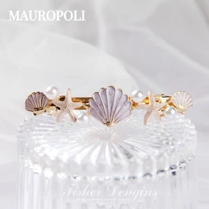 Mauropoli [Hàng Có Sẵn] Kẹp Tóc Hình Vỏ Sò / Sao Biển / Ngọc Trai Phong Cách Hàn Quốc