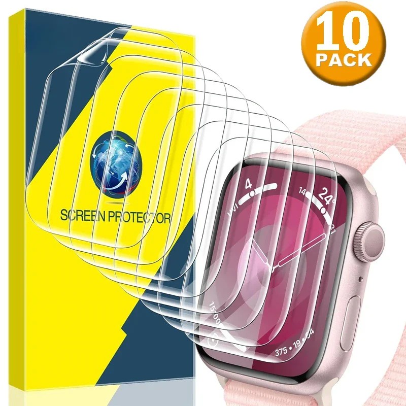 Miếng Dán Bảo Vệ Màn Hình Chống Trầy Bằng TPU Mềm Cho Apple Watch Ultra 2 49MM Series 9 41mm 45mm 44mm 40mm 42mm 38mm iWatch 8 7 6 5 4 3 2 1