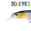 Mồi Câu Cá Giả 3D 13.3g / 11.3cm Bằng Nhựa Cứng 4 Màu Có Móc