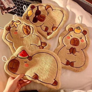 Phim hoạt hình mới khăn tay capybara treo khăn thấm phòng tắm dễ thương cho trẻ em