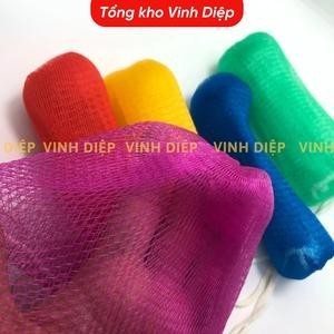 Túi Lưới Đựng Xà Phòng, Túi Lưới Tạo Bọt Tiện Lợi, Có Dây Rút Nhiều Màu loại 4 lớp dày dặn