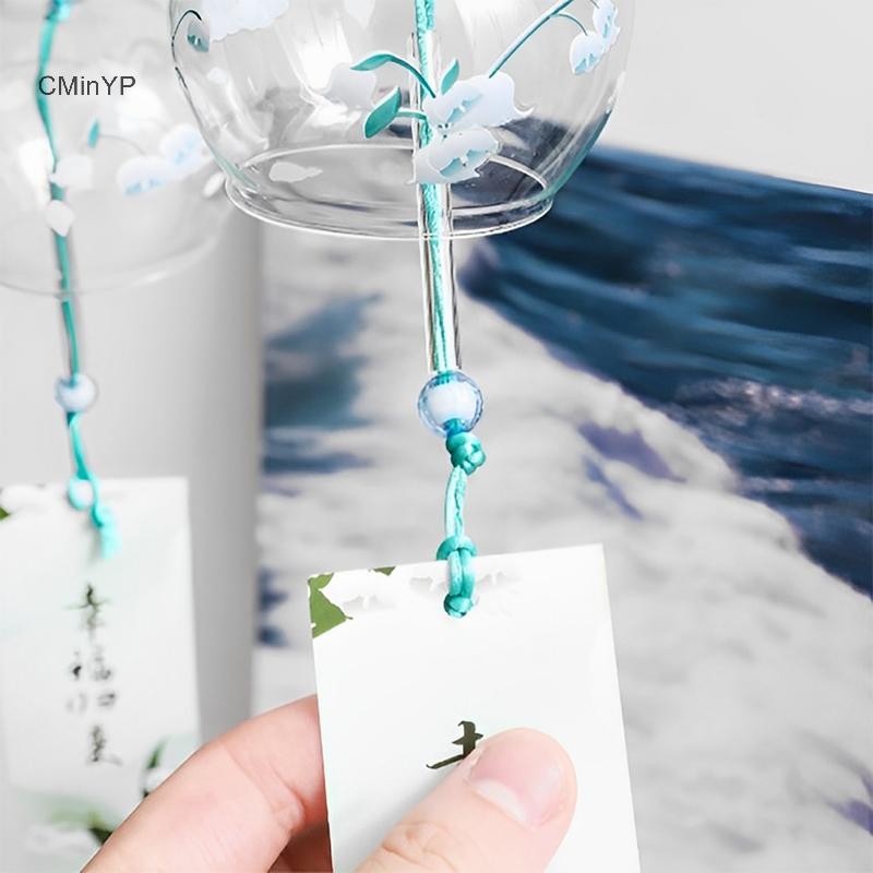 Cyinyp Nhật Bản Chuông Gió Nhật Bản Chuông Gió Nhật Bản Thủy Tinh Handmade Trang Trí Nhà Bếp Spa Trang Trí Văn Phòng Hoa Anh Đào Họa Tiết Vinh Quang