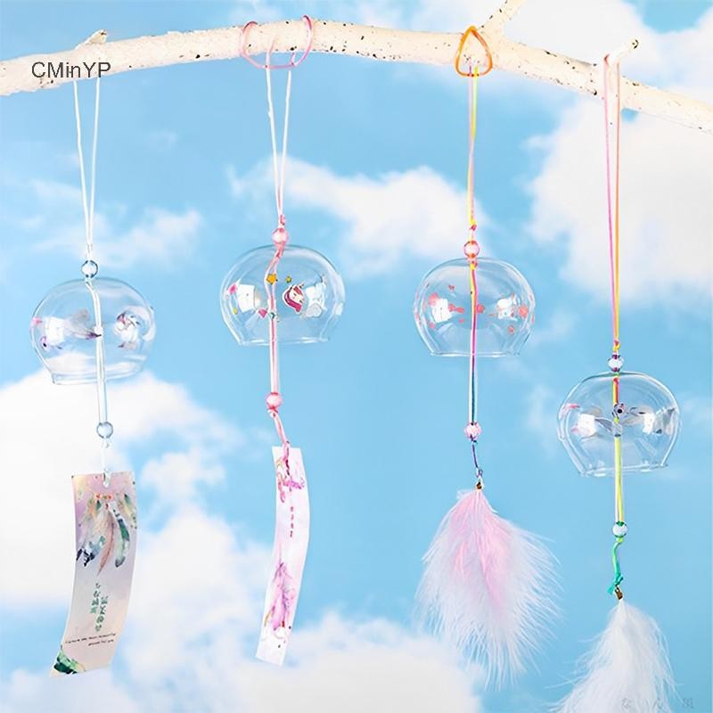 Cyinyp Nhật Bản Chuông Gió Nhật Bản Chuông Gió Nhật Bản Thủy Tinh Handmade Trang Trí Nhà Bếp Spa Trang Trí Văn Phòng Hoa Anh Đào Họa Tiết Vinh Quang