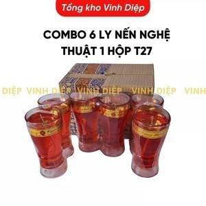 Combo 6 ly nến nghệ thuật 1 hộp T27 - Hàng loại 1, cốc nến (1 hộp 6ly)