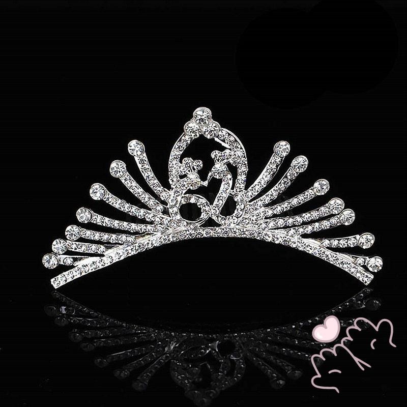 Băng đô đính đá Tiaras dành cho nữ Dễ dàng mặc Lược chải tóc tinh tế Phụ kiện tóc