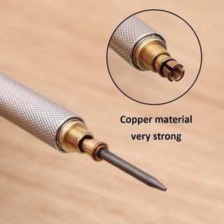 [Vận chuyển nhanh] Bút chì tự động HABITATCO, Kim loại 0,3 / 0,5 / 0,7 / 0,9 / 2.0mm Bút chì cơ khí, Văn phòng phẩm chuyên nghiệp Công cụ vẽ trọng lực thấp Thiết kế truyện tranh phác thảo