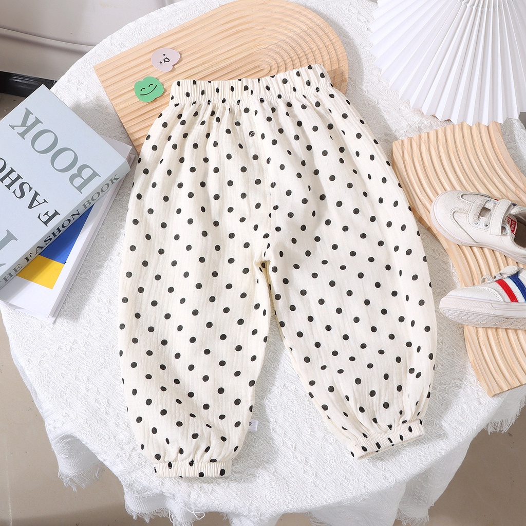Mới Bán Chạy Phong Cách Bé Trai Bé Gái Trẻ Em Sợi Cotton Rời Chống Muỗi Quần Legging Thường Ngày Quần 7IK4