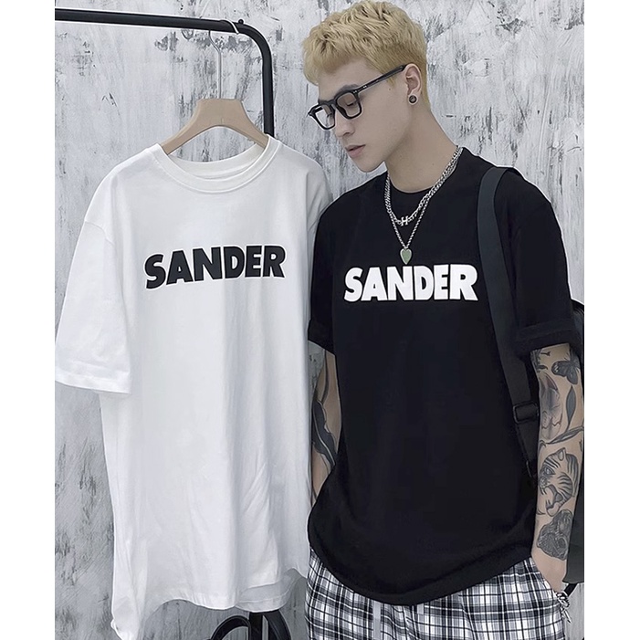 Áo thun Stee Cổ tròn Oversize SANDER ICVCVNI  Unisex Menwear Cotton