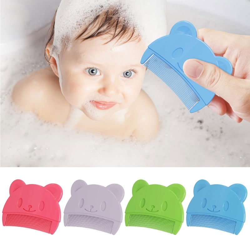 Fl Cradle Caps Lược chải tóc Lược tạo kiểu tóc cho trẻ sơ sinh Lược Massage đầu cho trẻ mới biết đi