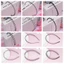THEGIRL8B Wave Shape Headband, Cross Simple Thin Metal Hair Hoop, Thời Trang Phong Cách Hàn Quốc Hình Mùa Xuân Co Giãn Nam Tóc Nữ / Bé Gái