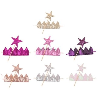 Miss set Băng Đô Vương Miện Ngôi Sao Lấp Lánh Cho Bé