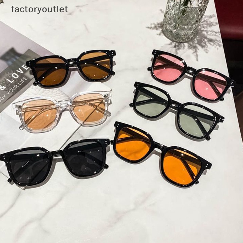 Thời Trang Kính Mát Gọng Vuông Chống Tia uv Phong Cách retro Mới