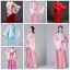 Váy Hanfu DELMER, Váy Cosplay biểu diễn Trang phục sân khấu Trang phục cổ xưa, Trang phục thêu hoa dân gian thời nhà Hán Đường