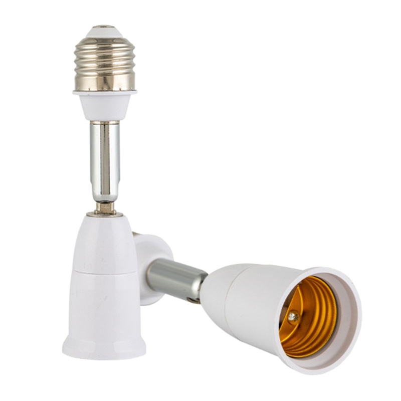 Redbaiaa1 E26 E27 đến E26 E27 Ổ cắm mở rộng 180 độ Ổ cắm bóng đèn có thể uốn cong