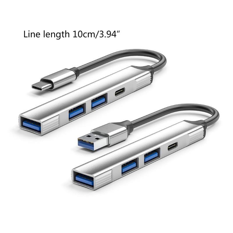 [3C] Bộ chia USB 4 cổng USB USB HUB USB3 0 USB2 0 Bộ chuyển đổi TypeC cho điện thoại Chuột máy tính bảng