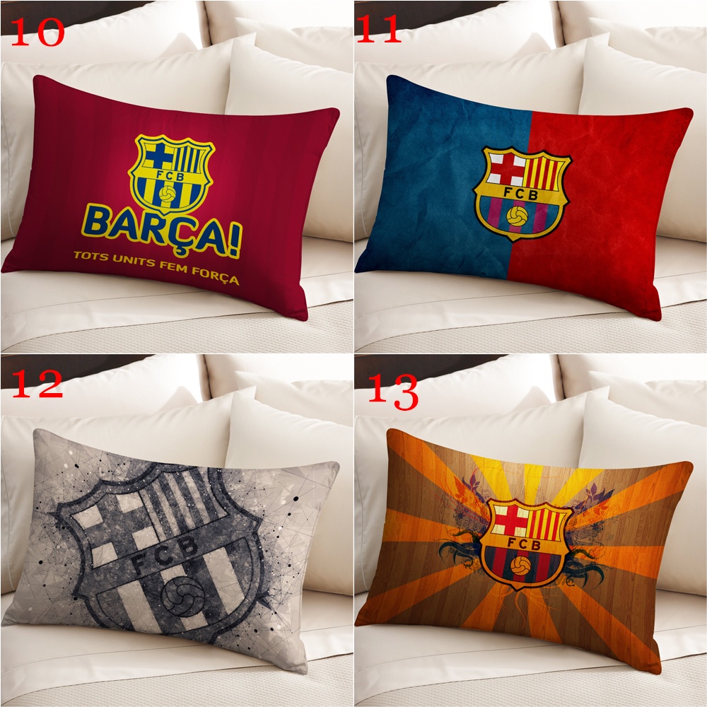 Futbol club Vỏ Gối polyester Hình Chữ Nhật Một Mặt In Họa Tiết Trang Trí Nhà Cửa (Không Kèm Lõi)