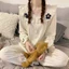 Bộ Đồ Ngủ Tay Dài Chất Liệu cotton Cao Cấp Thời Trang Xuân Thu Cho Nữ