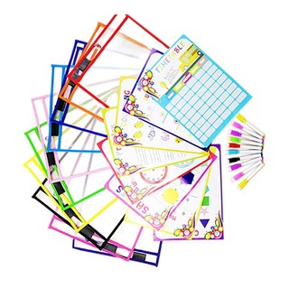 Dusur Có Thể Tái Sử Dụng Tay Nhựa Bảo Vệ Các Loại Màu Sắc Chống Thấm Nước Worksheet Pocket
