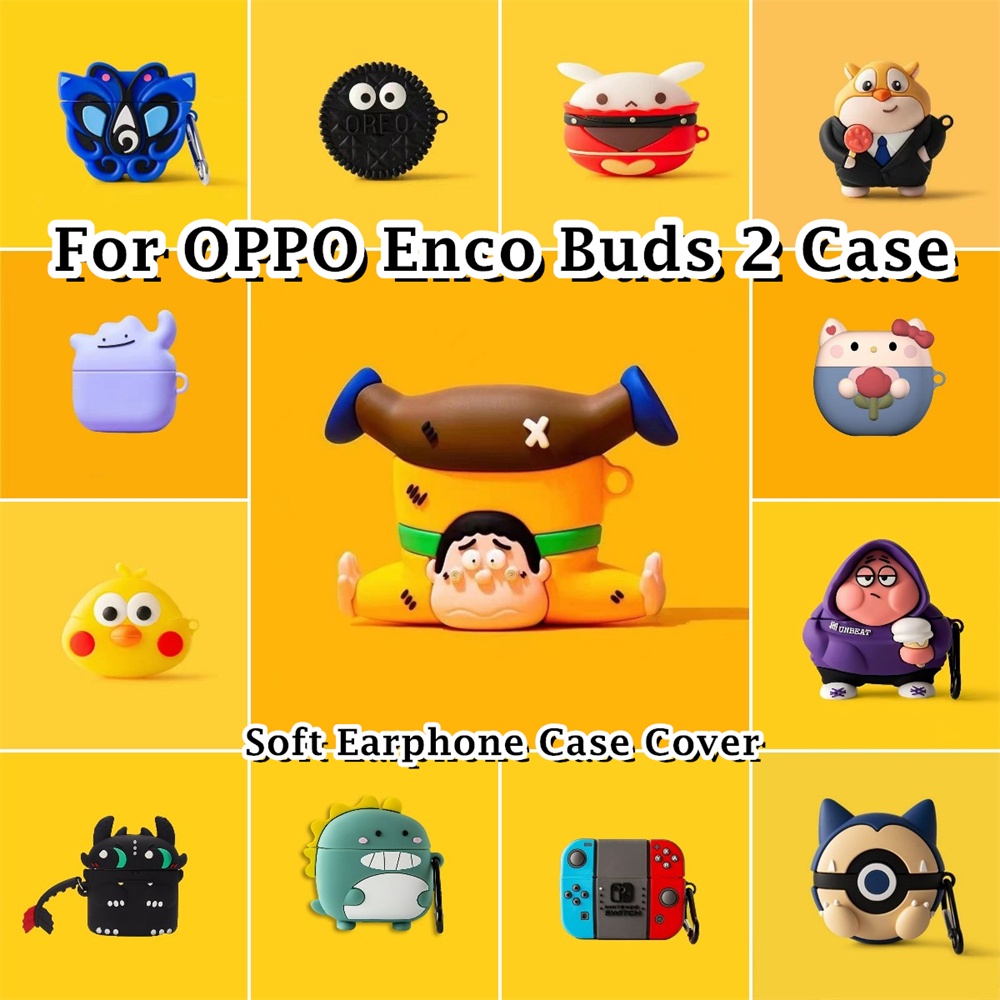 [Ngôi sao tương lai] Dành cho Ốp lưng OPPO Enco Buds 2 Dòng sản phẩm hoạt hình đổi mới Vỏ tai nghe silicon mềm Vỏ bọc NO.1