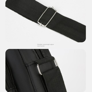 [COD] Túi đeo chéo nam NOOKSTORY, Túi đeo vai bằng vải 4 dây kéo / 6 dây kéo, Nylon thông thường Đen Nâu Xanh lục Hình chữ nhật Túi du lịch cỡ lớn