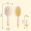 Lược Túi Khí FAVORITEGOODS, Lược Đệm Không Khí ABS Răng Tròn Tạo Kiểu Tóc, Có Gạt Làm Sạch, Massage Đa Năng Cho Nữ
