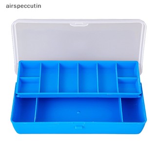 Airspecutin Hộp Câu Cá Di Động 11 Ngăn Hộp Bảo Quản Hai Tầng Cá Chép Phụ Kiện Câu Cá Dụ Móc Hộp Dụng Cụ EN