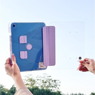 Ốp Lưng Cứng Acrylic Pha Lê Đá Cho iPad Air 11 2025 M3 11th Air7 Gen 2025 A16 Air 6th 5 4 10.9 10th 10.9 Pro 11 10.2 9th 8th 7th Xoay Đứng Có Khe Cắm Bút