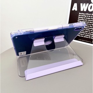 Ốp Lưng Cứng Acrylic Pha Lê Đá Cho iPad Air 11 2025 M3 11th Air7 Gen 2025 A16 Air 6th 5 4 10.9 10th 10.9 Pro 11 10.2 9th 8th 7th Xoay Đứng Có Khe Cắm Bút