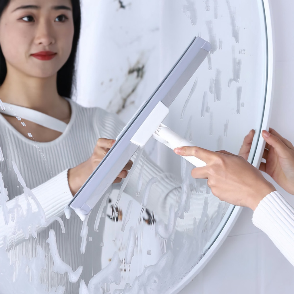Giá sỉ - Chổi gạt nước sàn nhà tắm silicon chống trượt, Chổi chà sàn, quét nhà thông minh độ cán nhôm điều chỉnh - FETA