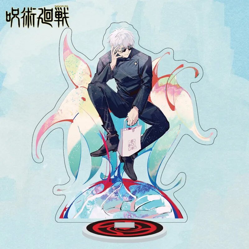 Mô hình Standee Anime Jujutsu Kaisen Satoru Gojo uou Yoji Itadori Sakuna Megumi Phụ kiện trang trí để bàn góc học tập