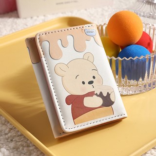Winnie the Pooh Doremon Hoạt Hình Dễ Thương Ví Đựng Tiền Xu Nữ Đơn Giản Ví Đa Năng Khe Cắm Thẻ Túi Đựng Thẻ