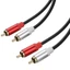 GODD 2RCA Nam Đến 2RCA Nam Composite Dây Cáp AUX Cho Rạp Hát Tại Nhà Loa HDTV Khuếch Đại Bảng Điều Khiển Chơi Game DVD Player