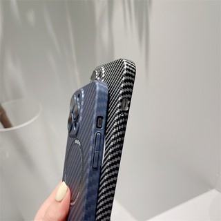 Dành Cho Ốp Sạc Không Dây Cho IPhone 15 14 Plus 13 12 11 Pro Max Bảo Vệ Ống Kính Họa Tiết Sợi Carbon PC Cover T21