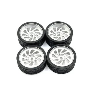 Nâng cấp kim loại Hai rộng và hai hẹp 26,5mm Đường kính ngoài Bánh xe đua cho WLtoys KYOSHO Mosquito Car 1 / 28 RC Phụ tùng xe hơi