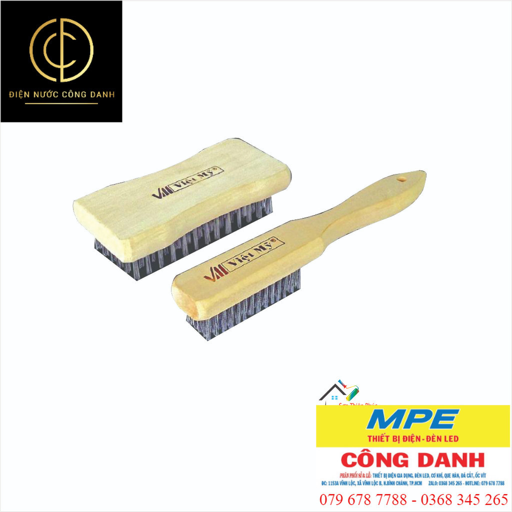 Bàn chải sắt Việt Mỹ chất lượng cao... chà rong, chà sàn, đánh rỉ sét ...