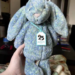 Jellycat 25th Anniversary < Bashful Luxe Bunny Azure} Plush Toy