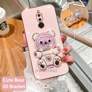 ốp lưng redmi 8 redmi 8a Ốp Điện Thoại tpu Dẻo Mạ Màu 3d In Hình Gấu Nhỏ Đáng Yêu Có Giá Đỡ Cho redmi 8 redmi 8a