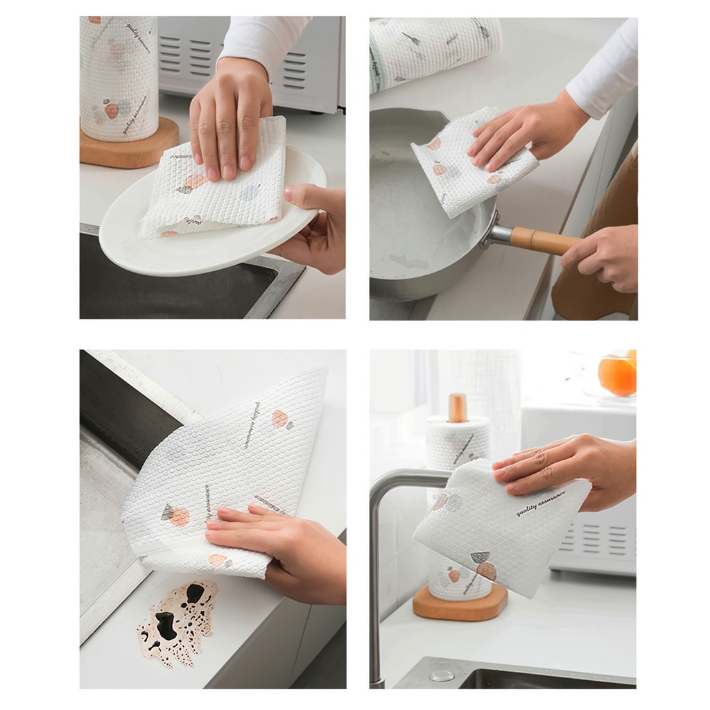 Cuộn Giấy Lau Nhà Bếp Đa Năng Hoạ tiết