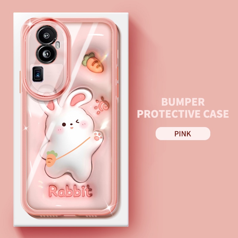 Ốp Điện Thoại YBD Cho OPPO Reno 12 Pro Reno 11 Pro 5G Reno 11F Realme C65 4G Ống Kính Phim TPU Mềm Carmera Bảo Vệ Với Họa Tiết Hoạt Hình Dễ Thương