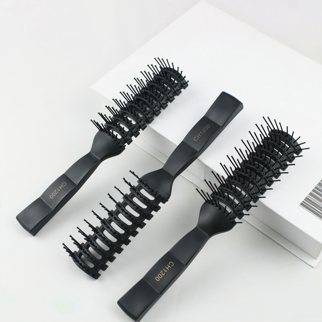 Lược bán nguyệt hỗ trợ sấy tạo kiểu tạo phồng tóc