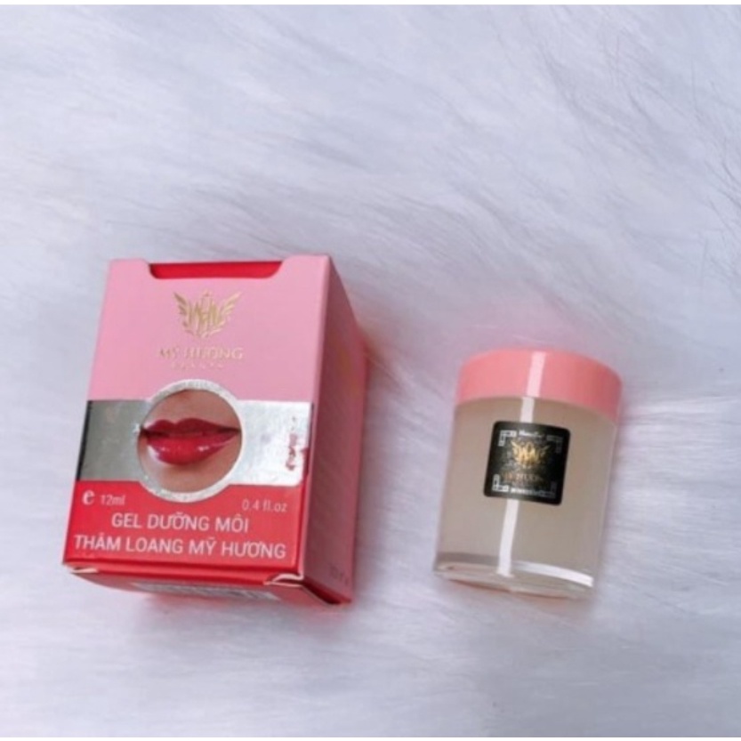 Gel Dưỡng Môi Thâm Loang Mỹ Hương TRÒN Lọ Hồng Handmade chính hãng (hộp hồng)