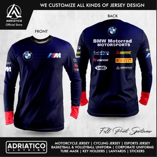 Áo Thun Thể Thao Dài Tay In Chữ "bmw motor" adriatico motorcycle jersey