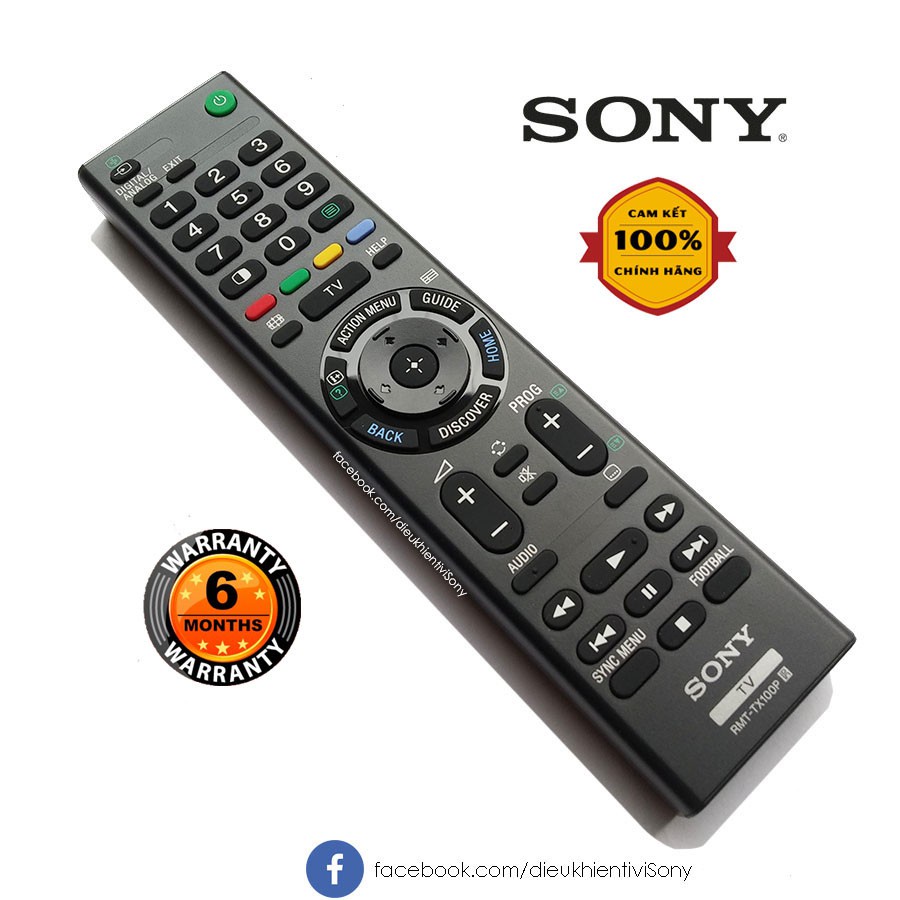 Điều khiển remote từ xa dùng cho tivi sony RMT - TX100P -  hàng chính hãng