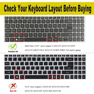 Miếng Dán Bảo Vệ Bàn Phím laptop acer aspire 5 a515-47 a515-47-r8p8 a515-57 a515-57 - 511z 2022 15.6 "Bằng tpu