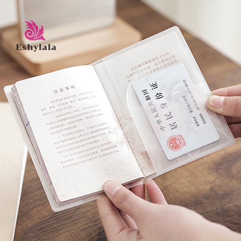 Vỏ hộ chiếu trong suốt trên túi đựng tài liệu chống nước Tay bảo vệ hộ chiếu [MỚI]