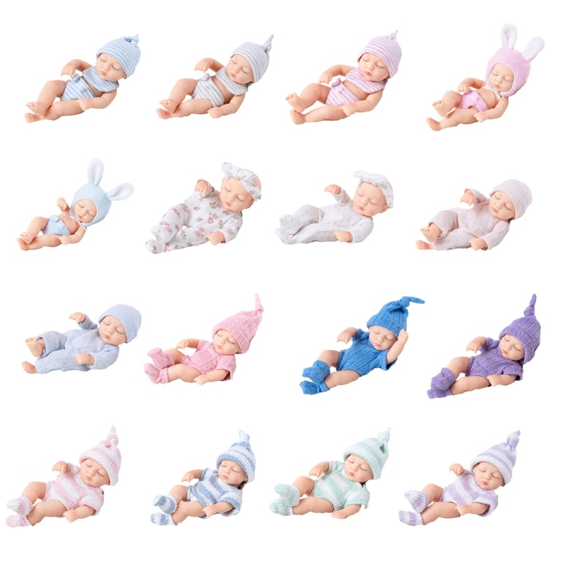 Set 7 Búp Bê Em Bé Bằng silicone
